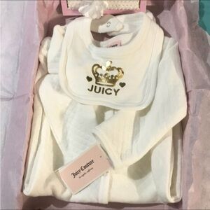 Juicy Couture White Baby 6 piece bundle! Size 3/6months